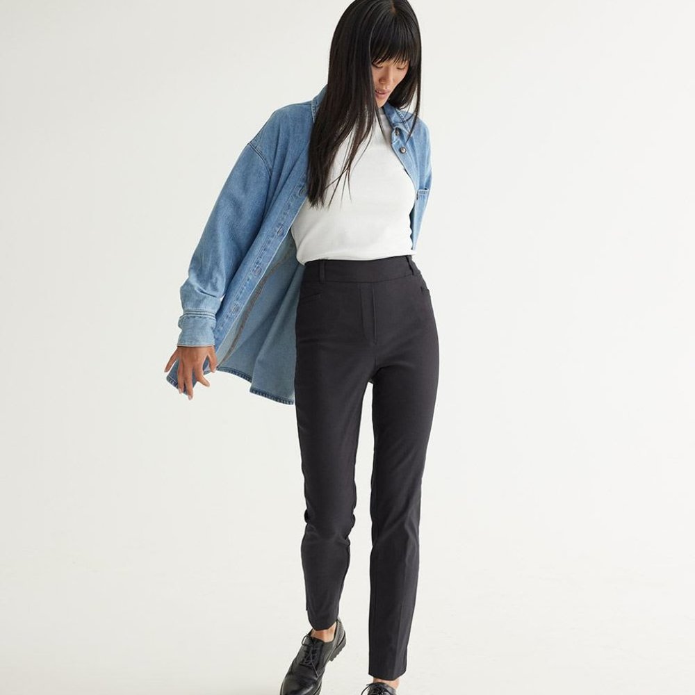 Slim-Leg High-Rise Ankle Pants - The Iconic